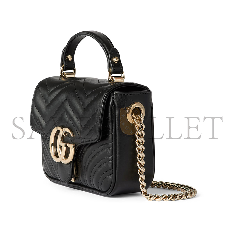 GUCCI GG MARMONT MINI TOP HANDLE BAG 811238 (17*13*6cm) GUCCI GG MARMONT MINI TOP HANDLE BAG 811238 (17*13*6cm)